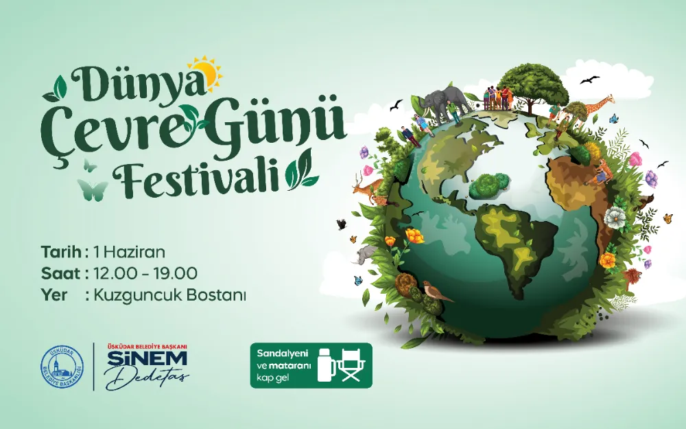 ÜSKÜDAR’DA DÜNYA ÇEVRE GÜNÜ FESTİVALİ DÜZENLENECEK 