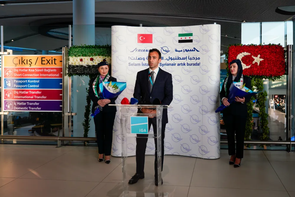 Suriye’nin bayrak taşıyıcısı   İGA İstanbul Havalimanı uçuşlarına başlıyor