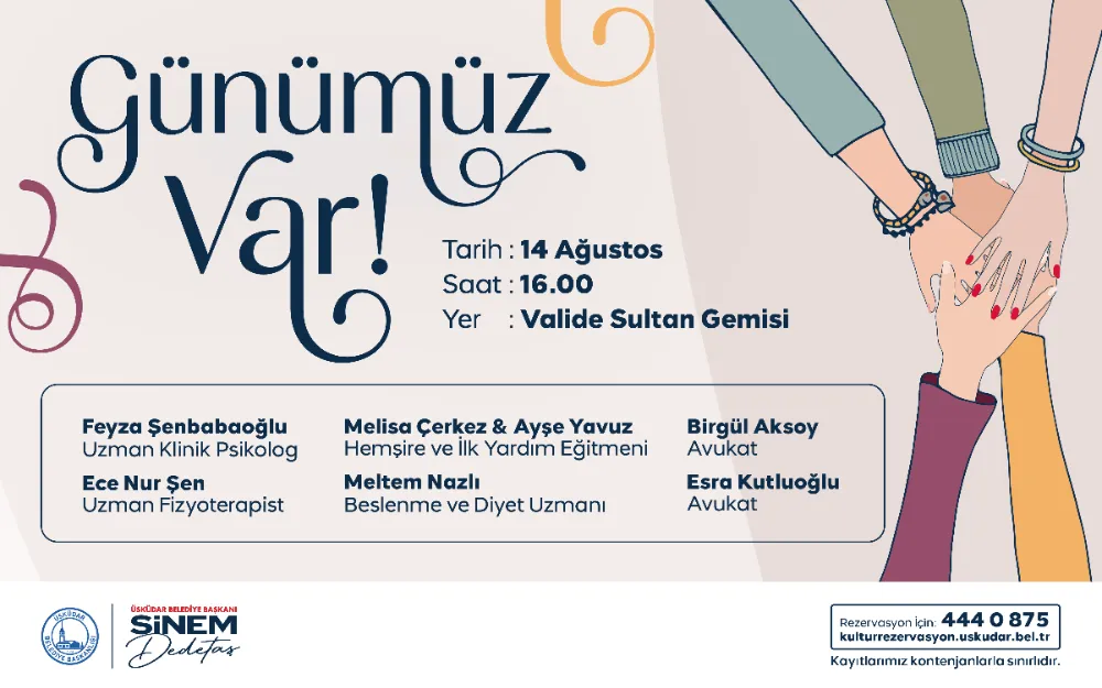 ÜSKÜDAR’DA “GÜNÜMÜZ VAR” ETKİNLİĞİ BAŞLIYOR 